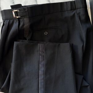 Adjustable Tux Double Pleated Tuxedo Pants